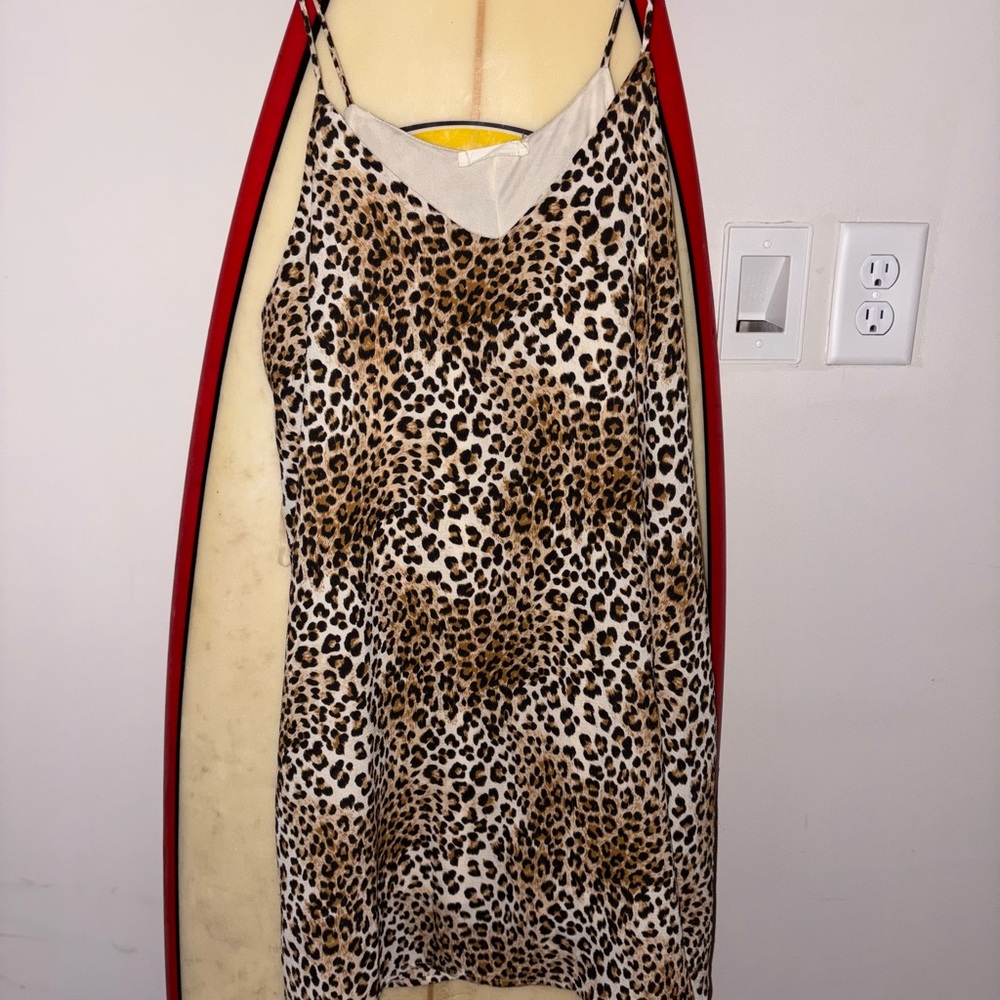 Peach Love California Animal Print Dress